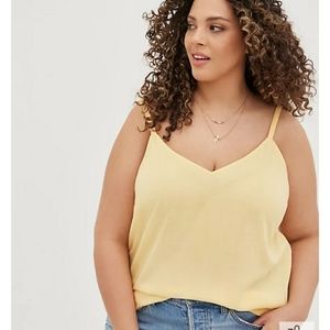 NWT Torrid Ava Yellow Mineral Wash Textured Stretch Rayon